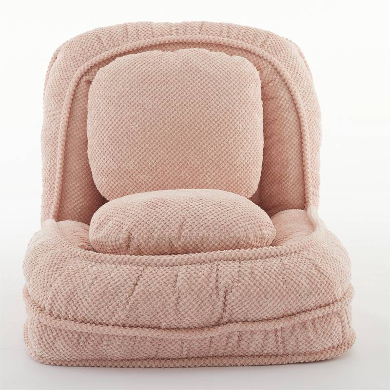 Cozy Pup Lounge: Pink Adjustable Sofa Bed