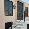 Stylish Waterproof Outdoor Wall Lights - Set of Two
