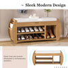 Cozy Curved Shoe Bench