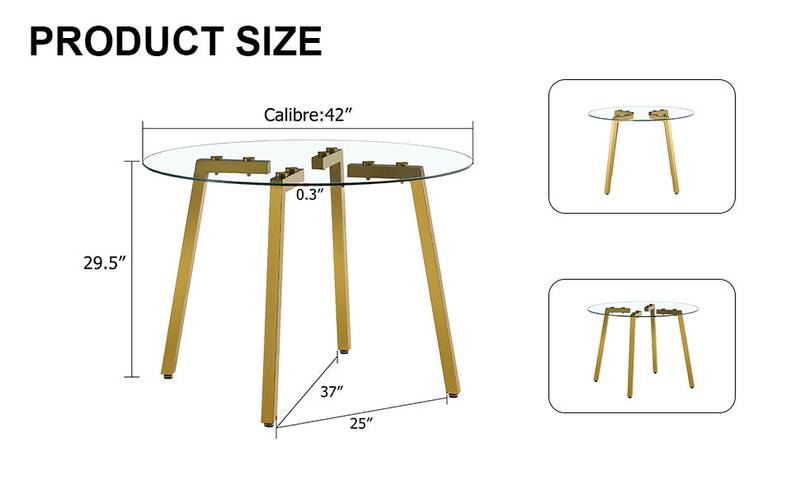 Chic Harmony Glass Table