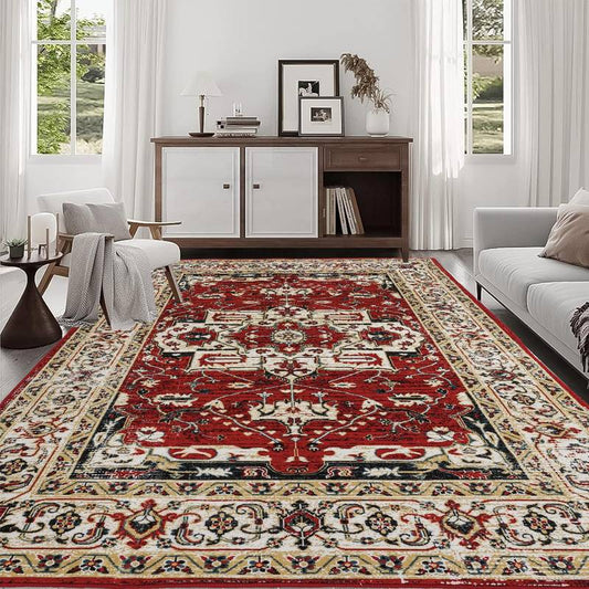 Boho Chic Vintage Floral Area Rug