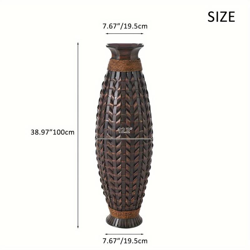 Elegant Bamboo Floor Vase for Stylish Flower Displays