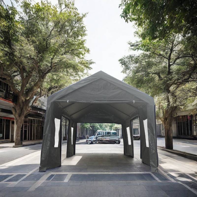 Deluxe Grey Outdoor Party Canopy