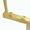 Chic Gold-Base Glass Dining Table – Perfect for Home & Office Gatherings!