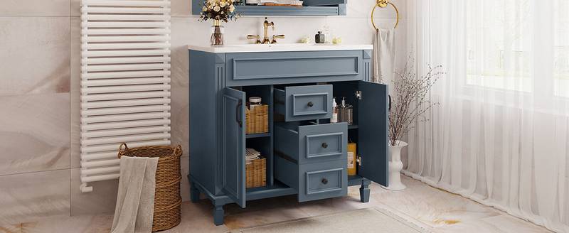 Chic Modern Vanity with Soft-Close Storage