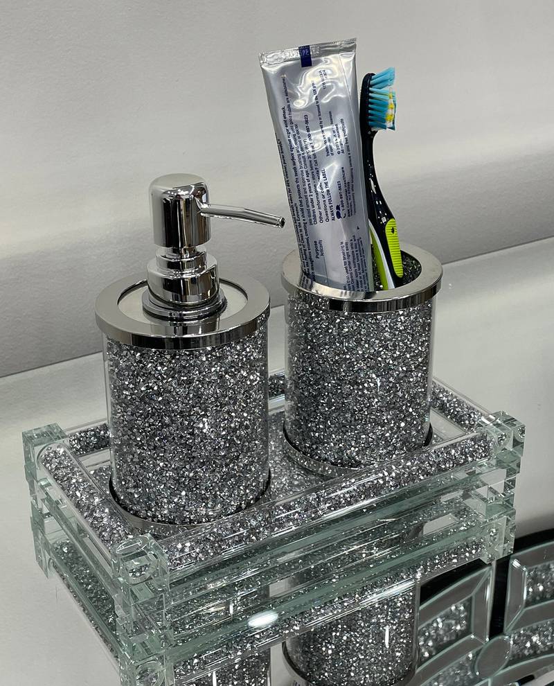 Stylish Soap & Toothbrush Set with Tray