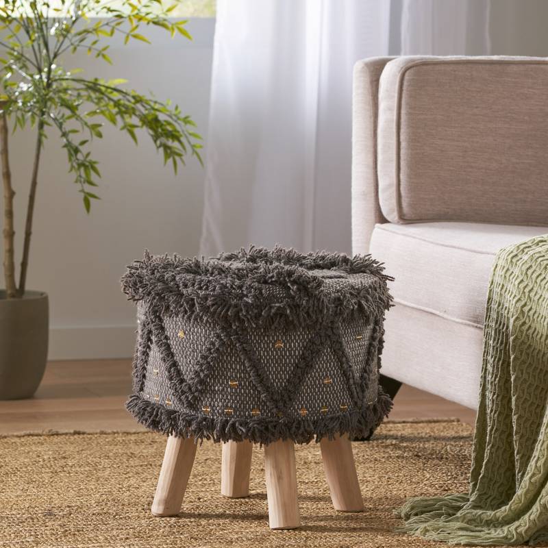 Cozy Chic Wool & Cotton Stool