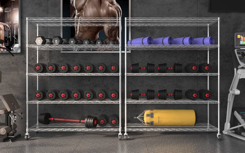 Maxi-Shelf Pro: Heavy-Duty Adjustable Wheel Racks