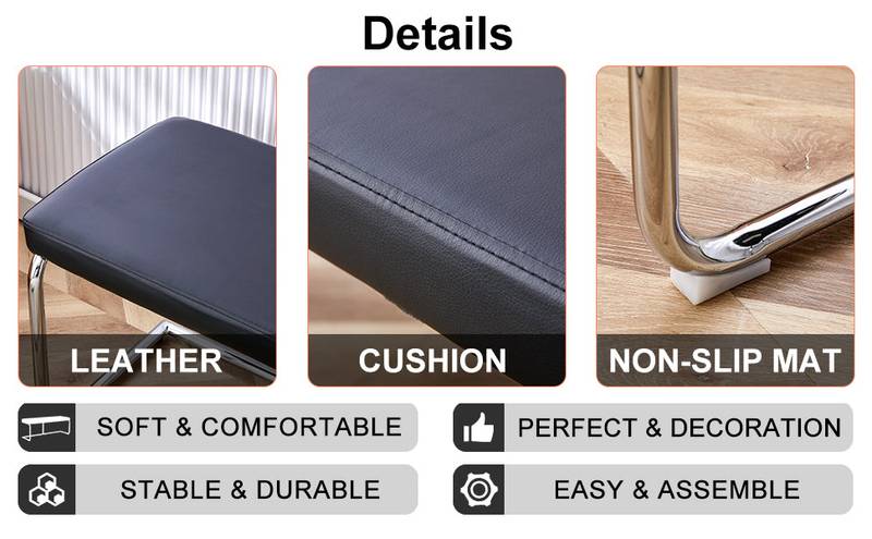 Stylish Shoe Bench with Silver Legs - Perfect Storage for Every Space