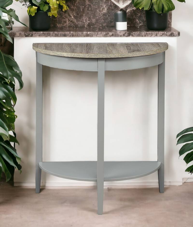 Gray Oak Justino Console Table