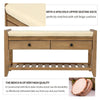 Cozy Storage Bench with Shoe Rack and Drawers