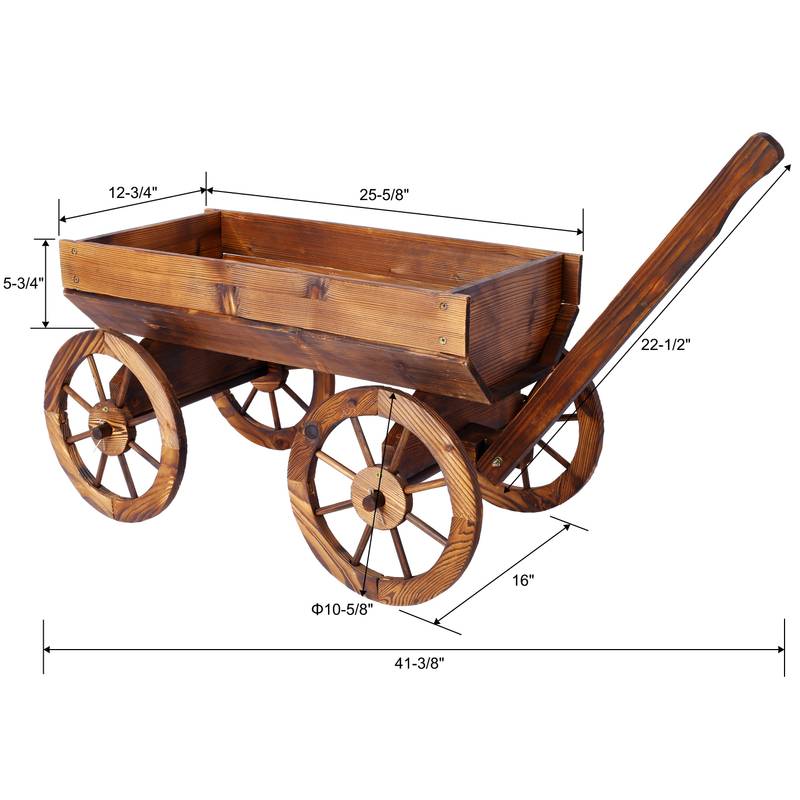 Whimsical Wheelie Wooden Planter
