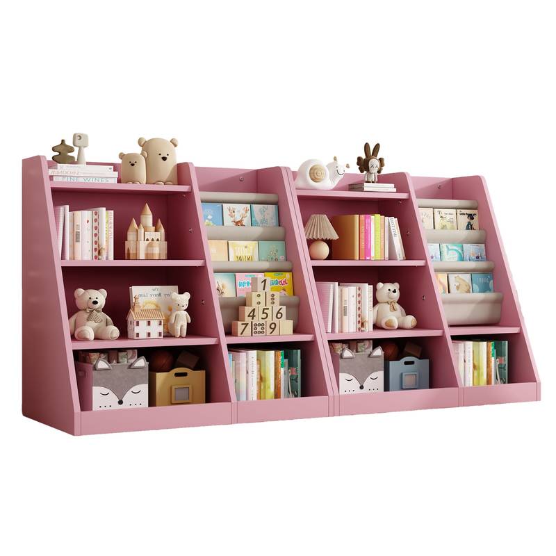 Charming Pink Toy & Book Organizer for Kids