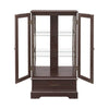 Radiant Cherry Display Cabinet with Adjustable Shelves