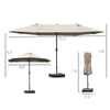 Sunny Shade Double-Sided Patio Umbrella