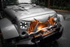 Spooky Jeep Grille Halloween Cover - Matte Black