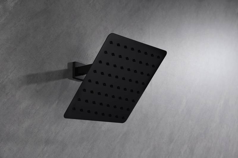Luxury Rainfall Shower Head - Slim Steel Design with Self-Cleaning Nozzles
