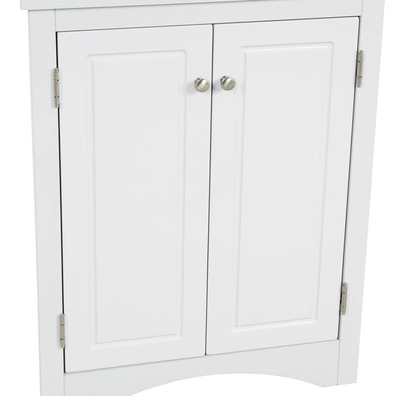 Triangle Storage Stand: Stylish & Adjustable Bathroom Cabinet