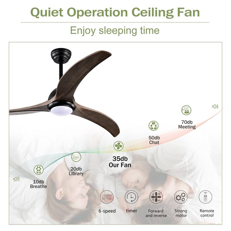 Chic Ceiling Fan with Remote & Light - Perfect for Any Space!