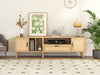 Rattan Chic TV Stand: Stylish Console for Any Room