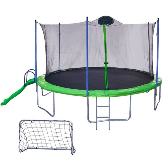 Jump & Slide Trampoline Fun!