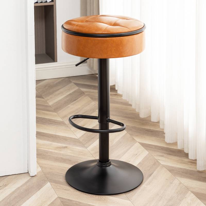Stylish Swivel Bar Stools - Set of Two