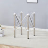 Compact Silver Folding Table Frame