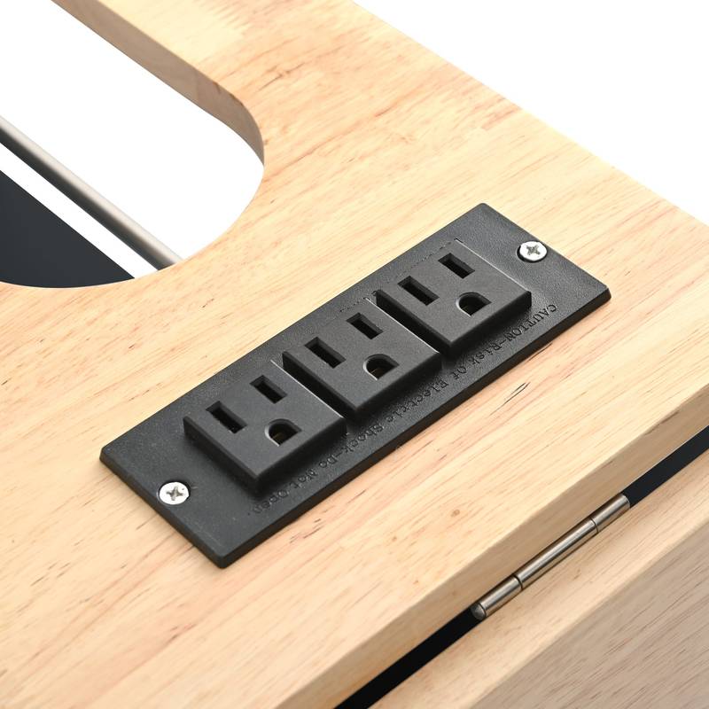 Versatile Kitchen Island with Power Outlet & Wheels