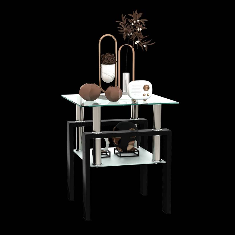 Chic Tempered Glass Coffee Table