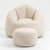 Cozy Foam Bean Bag Sofa with Footrest
