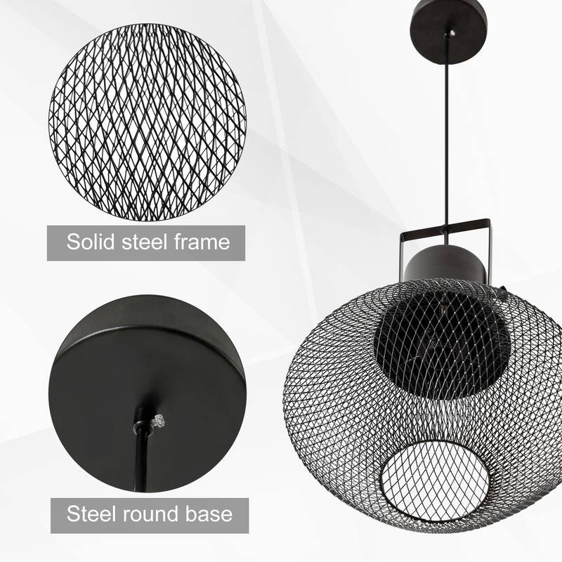 Chic Black Pendant Light – Stylish & Adjustable for Any Room