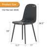 Sleek Black Dining Chair Set - Modern Comfort in Every Seat!