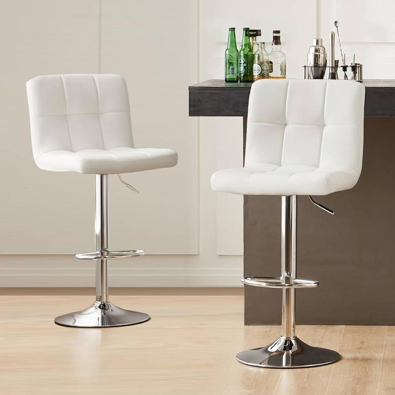 Chic Adjustable Bar Stools – Set of Two