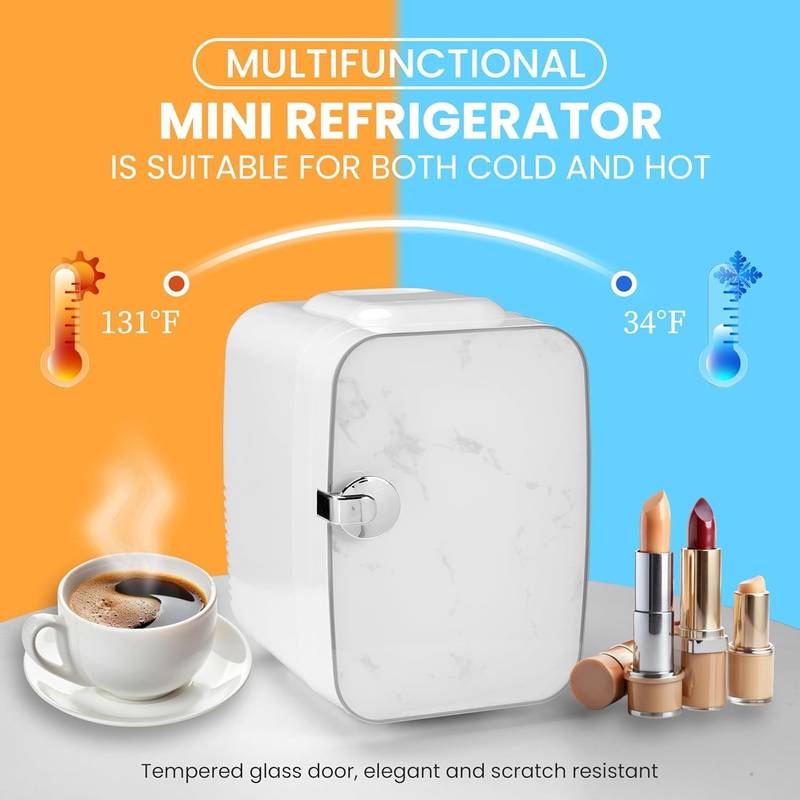Chill & Warm Mini Fridge: The Perfect Portable Cooler for Home, Office, or Road