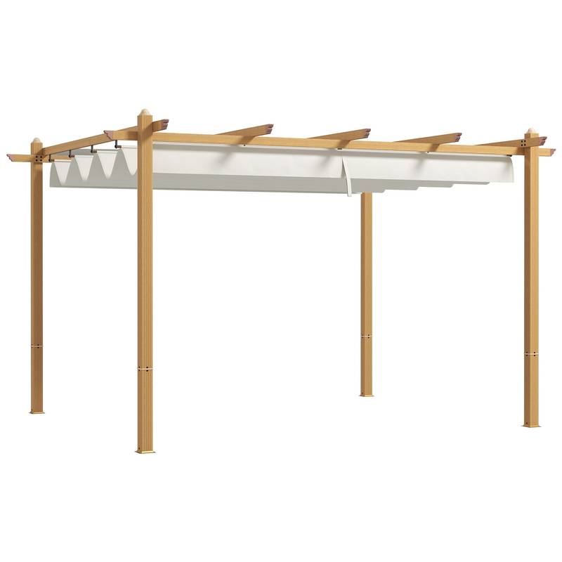 Sunshade Oasis: Retractable Pergola Canopy for Outdoor Relaxation