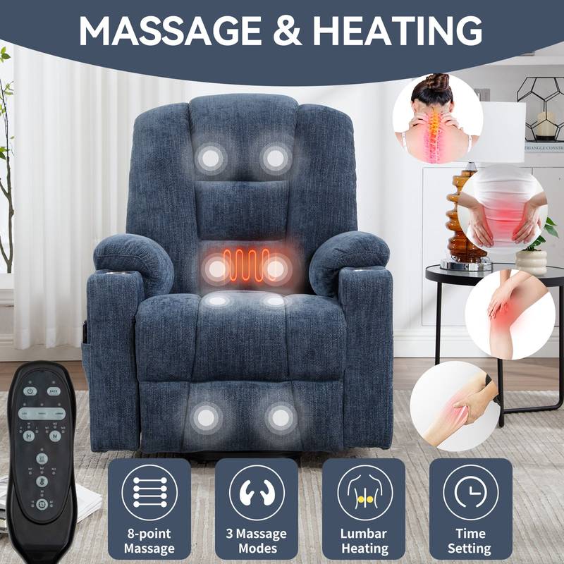 Cozy Comfort Recliner with Massage & Heat