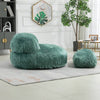 ChillNest Bean Bag Chair with Ottoman - Relax in Style! (Mint Green)