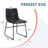 Sleek Black PU Leather Chair