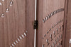 Charming Brown Wood Folding Room Divider