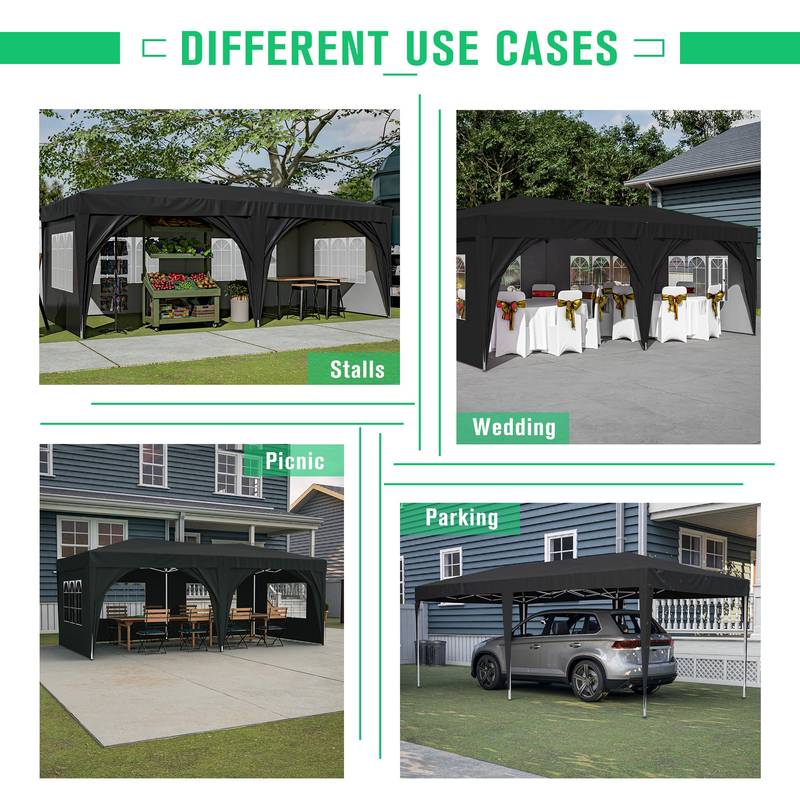 Ultimate Pop-Up Canopy Tent with Sidewalls - Perfect for Parties and Events!