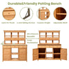 TOPMAX Tall Garden Potting Bench & Storage Station