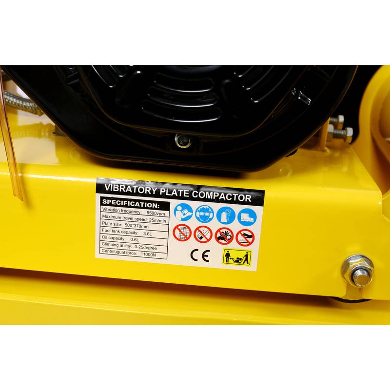 PowerMax Plate Compactor with Wheels - EPA Compliant Vibration Force