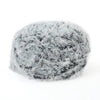 Cozy Silver Gray Faux Fur Bean Bag