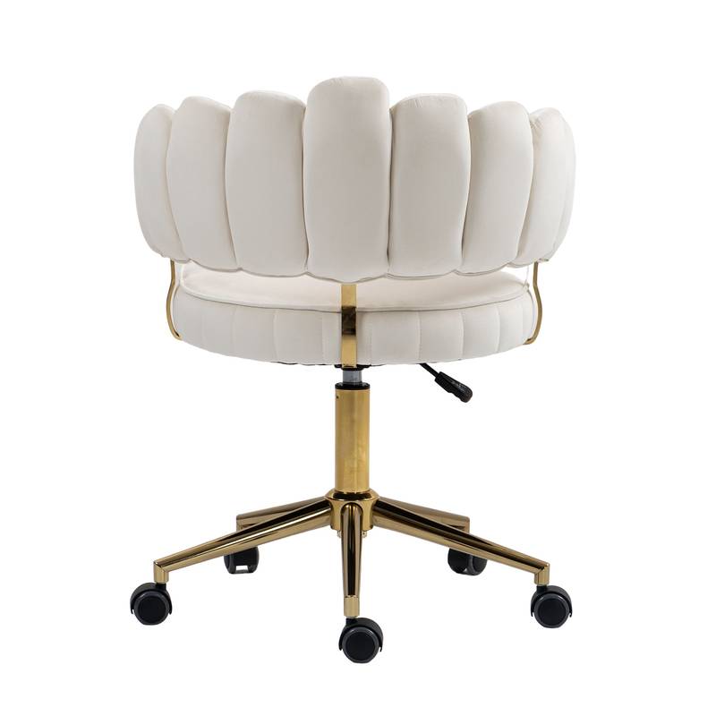 Chic Velvet Swivel Desk Chair