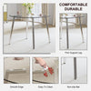 Sleek Glass Circle Table