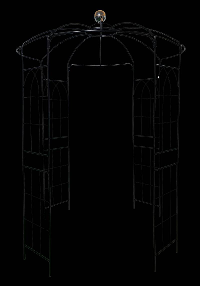 Chic Black Garden Arch for Celebrations