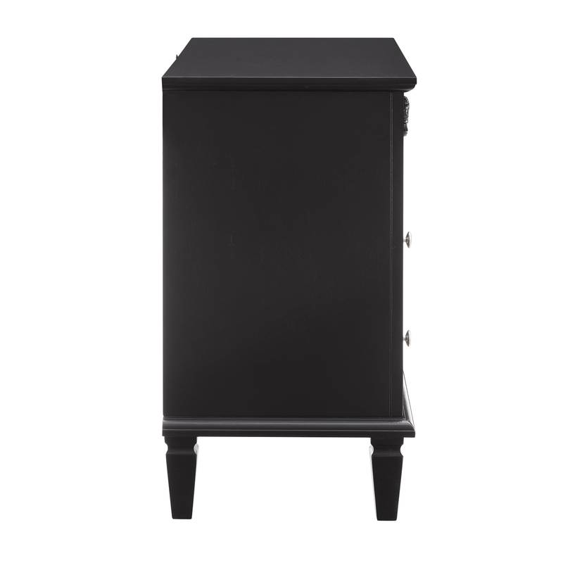 Farmhouse Charm Nightstand with Charging Station