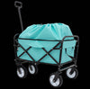 Blue Folding Utility Wagon - Your Go-To Cart for Beach Trips, Shopping, and More!