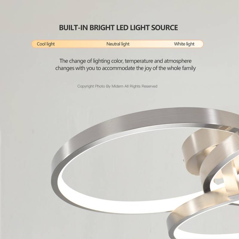 Radiant Ring Semi-Flush Ceiling Light