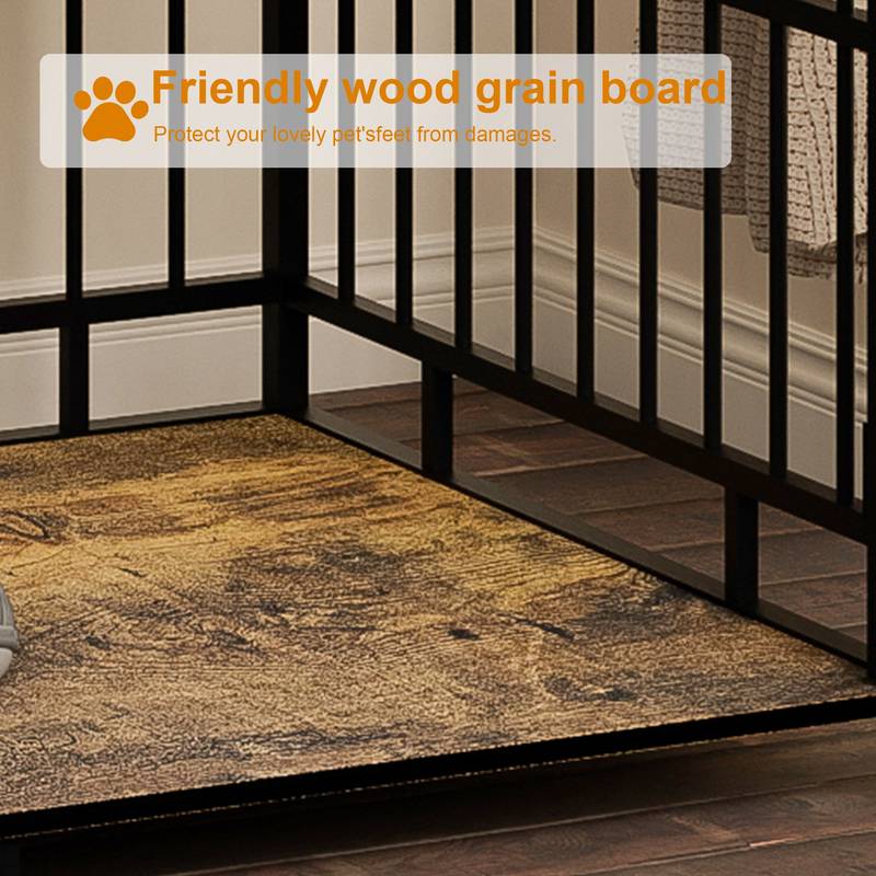 Rustic Chic Dog Crate & Storage House